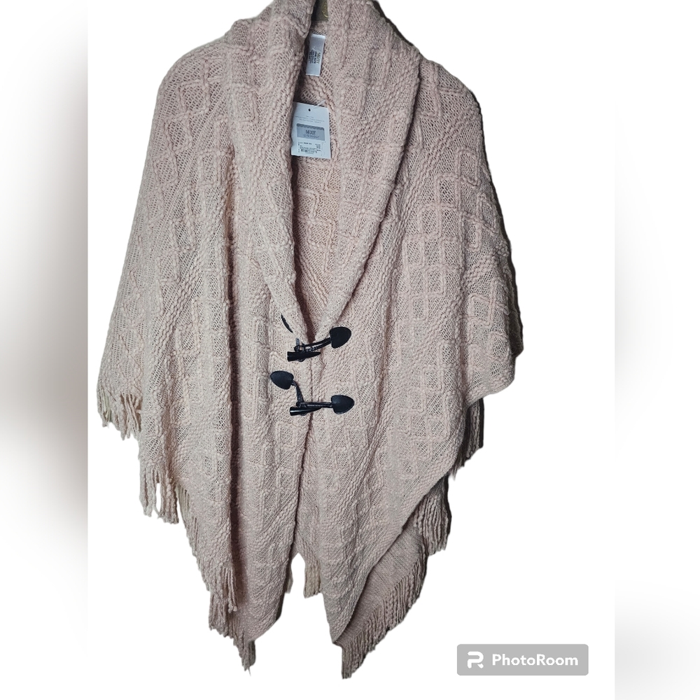Mixit Mummy and Me women's pink colour poncho size 0ne Size